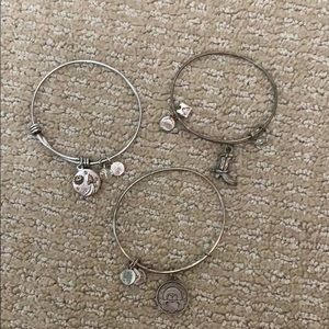 Set of 3 Alex and Ani bangle